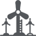 gray wind solar icon